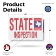 thumbnail image 2 of Texas State Inspection Vinyl Decal 2 Pack of 18 Inch x 24 Inch Weatherproof Heavy-Duty Adhesive Backing | Auto Services, Reliable Checks, Affordable Pricing | Made in USA, 2 of 6