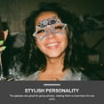 Nishuna New Year Glasses 2025 New Year Eve Glasses Novelty 2025 Number