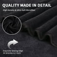 thumbnail image 6 of Jessy Home 8 Piece Home Collection Ultra Soft Cozy Towels 700 GSM Black Plush Towel Set, 6 of 8