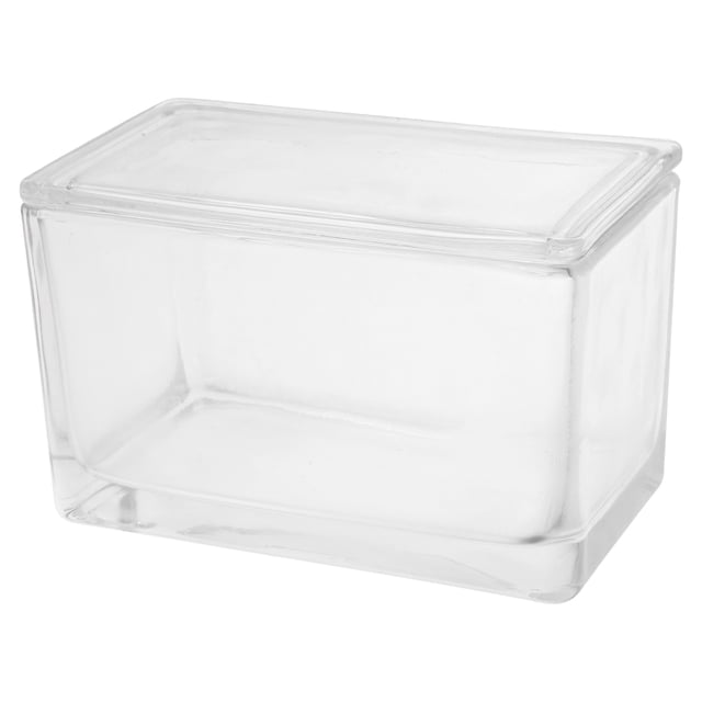 KAKOWELY microscope jars Empty 60-Slide Glass Dyeing Case With Vertical And Horizontal Racks For Microscope Slides High Precision For Science Projects6.5"X3.94"X3.74"