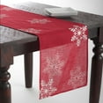 thumbnail image 3 of Saro Lifestyle 70196.R1654B 16 x 54 in. Snowflake Design Table Runner, 3 of 5