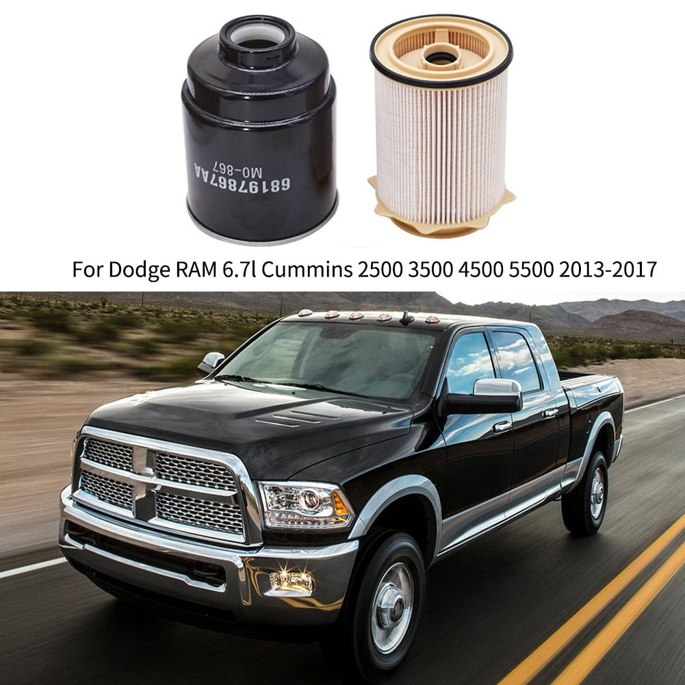3500 5500 6.7L Cummins Turbo Diesel Engines 4500 2 x Fuel Filter 68157291AA Fits 2013-2017 Dodge Ram 2500 