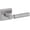 Satin Chrome, variant on Baldwin L030.Rmr L030 Gramercy Knurled Right Handed Single Door Lever - Lifetime Graphite