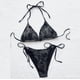 thumbnail image 4 of Traje de baño de 2 piezas para mujer, trajes de baño para mujer, conjunto de traje de baño estampado de dos piezas con sujetador incorporado, traje de baño de playa para mujer, 4 of 8