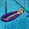 thumbnail image 2 of Hamaca flotante, balsas inflables, piscina, sofá de aire, silla flotante, cama, tumbado sobre ella, todo el cuerpo está sumergido 250*105*20cm, 2 of 5