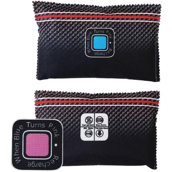 Reusable Silica Gel Car Dehumidifier (400g) - Powerful Moisture Absorber to Stop Foggy Windows & Dampness