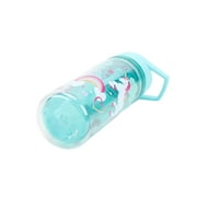 Your Zone 14 oz Unicorn Double Wall Insulated Plastic Water Bottle with Lid and Straw