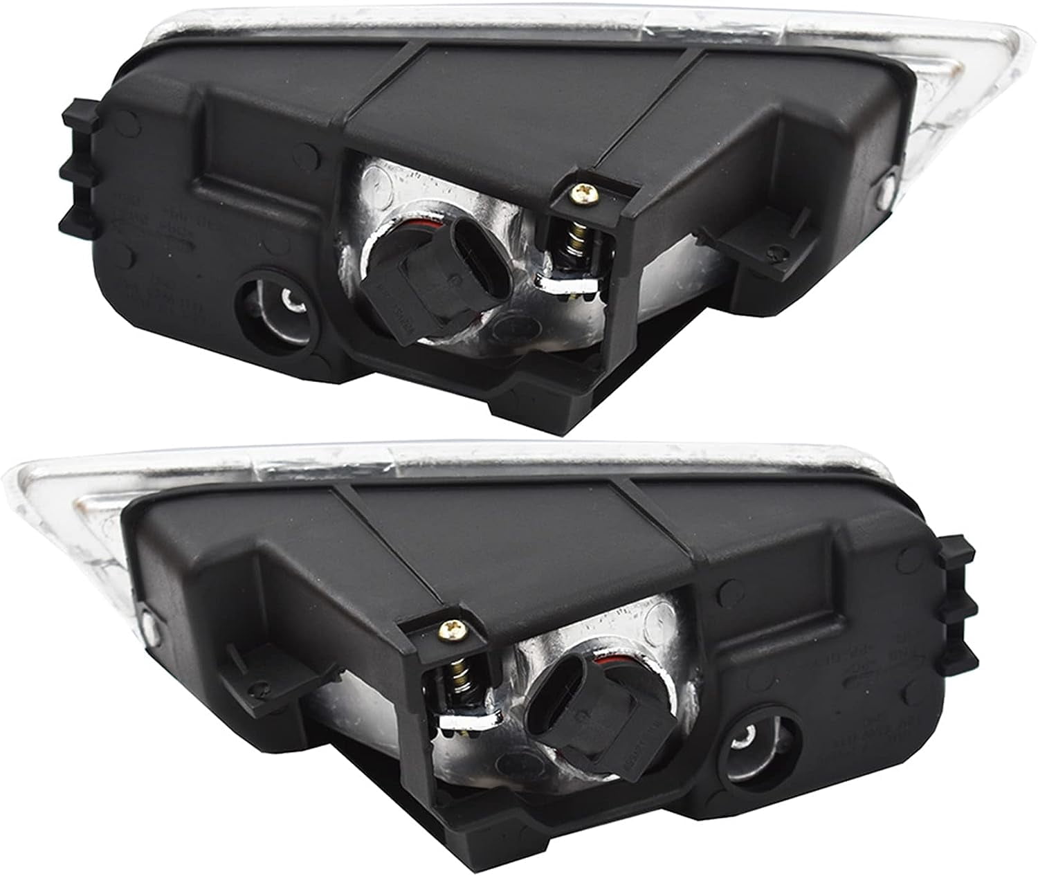 EPOTOOR 1 Pair of Clear Bumper Driving Fog Lights Assembly Left & Right Side Replacement for 2003-2007 Honda Accord 4-Door Sedan