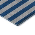 thumbnail image 4 of Addison Rugs Mayfield Washable Transitional Stripes Blue Round Rug, 8' x 8', 4 of 5