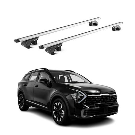 Fits Kia Sportage 2023-2025 Roof Rack Cross Bars Silver Luggage Carrier 2 Pcs