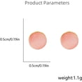 thumbnail image 5 of 18G Tiny Round Cat's Eye Stud Earrings for Women 925 Sterling Silver Post Pin Hypoallergenic Dainty Circle Small Cartilage Studs Cute Piercing Jewelry, 5 of 11