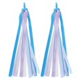 thumbnail image 1 of Lot de 2 banderoles décoratives en tissu coloré pour guidon de vélo, scooter, garçons et filles, 1 of 4