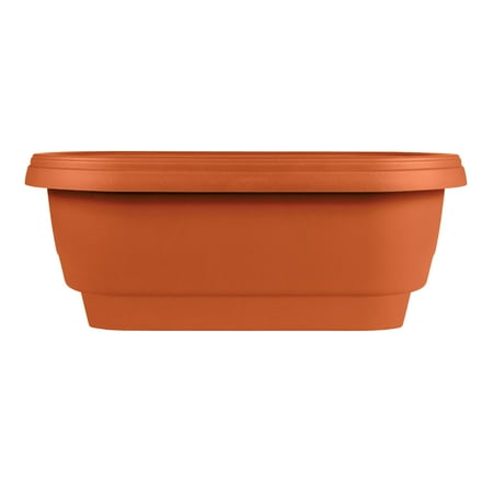 UPC 087404477249 product image for Bloem Deck Rail Planter Deck Rail Planter 24 x 9 Plastic Rectangle Terracotta | upcitemdb.com