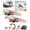 2pcs Set, variant on Remote Control Paper Airplane Kit, Electric RC Paper Plane with Dual Propellers and Gyro Stabilizer, Foldable Flying Aircraft Toy with Rechargeable Batteries for Outdoor Fun