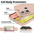 thumbnail image 5 of Compatible with Redmi 12C Case for Women Men, Ultra Slim Xiaomi Redmi 12C Phone Case Silicone Liquid Soft Shockproof Anti-Scratch Protective Cases (Pink), 5 of 14