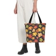 thumbnail image 4 of Lsque Colorful Maple Leaves Pattern Beach Tote,Shoulder Handbag,Spacious Tote Bag,Lightweight Travel Bag,Versatile Shopping Bag, 4 of 6