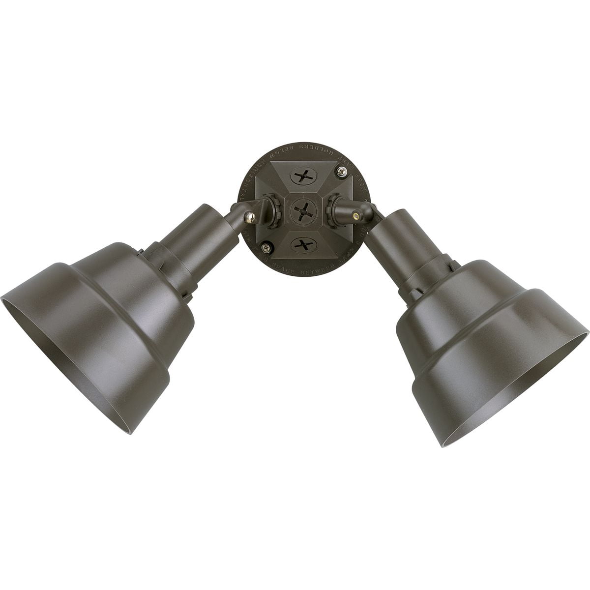 Progress Lighting Par Collection 2-Light Outdoor Wall Light in Antique Bronze, Polycarbonate Material