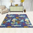thumbnail image 3 of Coolnut Lightweight Soft Area Rugs 63 x 48 in, Underwater Sea Life Floor Mat for Kids Playing Room Hardwood Floor Living Room Nursery Rugs, 5'3" x 4', 3 of 6