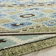 thumbnail image 3 of Safavieh Veranda Moriah Geometric Indoor/Outdoor Area Rug, Green/Blue, 8' x 8' Round, 3 of 9