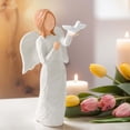 thumbnail image 6 of thovorrnl Guardian Angel Figurines with Dove, Resin Angel Statue Sympathy Gifts for Loss of Loved One, Easter Holiday Tabletop Home Decoration, 6 of 8