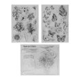 thumbnail image 1 of 3Pcs Timbre Transparent Plante et Insecte Style Durable TPR Large Application Timbre Clair pour la Fabrication de Cartes, 1 of 14