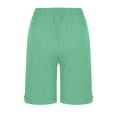thumbnail image 5 of FNFYFH Summer Causal Womens Bermuda Shorts Elastic High Waist Beach Shorts with Pockets Drawstring Wicking Comfy Pants for Women Soft Loose Fit Running Shorts, 5 of 6
