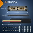 thumbnail image 2 of Nilight 8PCS Led Strobe Lights 12LED Amber Light 12V 24V Surface Mount Flashing Warning Hazard Beacon Lights Ultra Slim Sync Feature Mini Grille for Cars Trucks Off Road Vehicles SUV, 2 of 9
