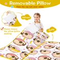 thumbnail image 3 of Cartoon Pug Dog Toddler Nap Mats for Kids Preschool,Sleeping Mat Bag or Kids,Toddler Sleeping Bag,Toddler Nap Mat or Daycare, 3 of 6