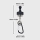 thumbnail image 3 of Powerful Magnetic Hooks | Heavy Duty Camping Tent Mountaineering Buckles | Stainless Steel Two-Way Bracket | Strong Magnet | Compact Portable | Black | 0.052kg | Hang Keys Tools Accessories, 3 of 9