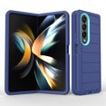thumbnail image 1 of Asuwish Compatible with Samsung Galaxy Z Fold 4 5G 2022 Phone Case Hybrid Rugged Shockproof Hard Protective Drop Proof Full Body Heavy Duty Mobile Cell Cover for ZFold4 Z4 4Z ZFold45G Women Men Blue, 1 of 7