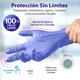 thumbnail image 3 of 200 Guantes Premium Azul Claro Nitrilo Libre Látex Sin Polvo, 3 of 8
