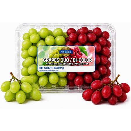 Fresh Multi Color Grapes 2 Lb Clamshell