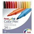 thumbnail image 1 of Pentel Stylos de Couleur Arts, Pointe Fine, Couleurs d'Encre Assorties, 24 Unités, 1 of 1