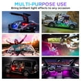 thumbnail image 4 of Xprite 4PC Celestial Dream Series RGB LED Interior Car Light Set - Bluetooth and Remote Control, 4 of 8