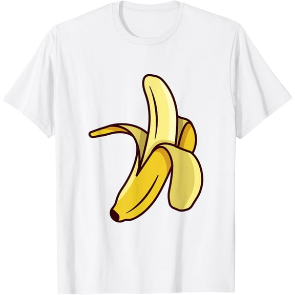 Banana Halloween Costume, Funny Fruit T-ShirtMen's and women's pure cotton short-sleeved shirts