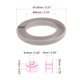 thumbnail image 2 of Silicona Bobina Anillo Soporte y 20 Plástico Bobinas Juego para Diario Costura Suministros, Beige/Rosa, 2 of 6