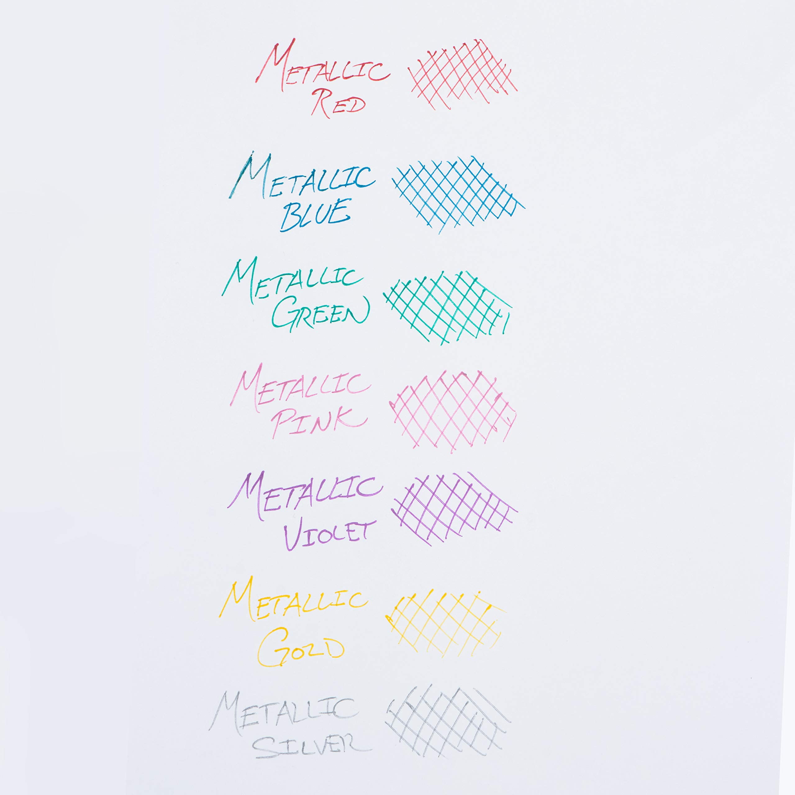 Pentel Sunburst Metallic Gel Pen, 0.8mm Tip Writes 0.4mm Line, Bronze/Transparent Barrel Bronze Ink, Box of 12 (K908-ME)