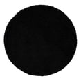 thumbnail image 3 of Unique Loom Everyday Shag Collection Area Rug - Solid (4' Round Black), 3 of 5