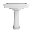 thumbnail image 2 of TOTO LPT530.8N#01 Promenade 27-1/2" x 22-1/4" Rectangular Pedestal Bathroom Sink for 8 inch Center Faucets, 2 of 5
