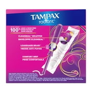 Tampax Radiant Tampons, with LeakGuard Braid, Regular, 28 Count