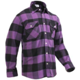 thumbnail image 2 of Rothco Extra Heavyweight Buffalo Plaid Flannel Shirt - Purple, 2 of 2