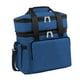 thumbnail image 5 of Bolsa térmica de 2 niveles con correa ajustable, gran capacidad, para alimentos fríos y calientes azul oscuro, 5 of 9