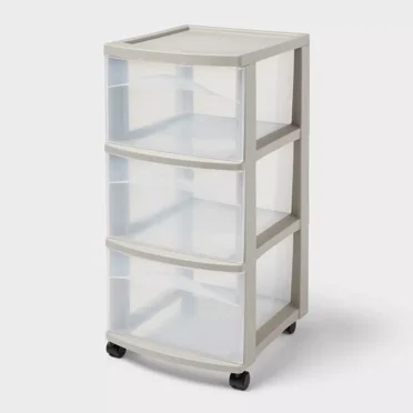 3 Drawer Medium Cart Spaceship Gray