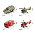 thumbnail image 4 of Engineering Trailer Toys, 4PCS Mini Alloy Construction Trucks Set Cool Looking 1:64 Carrier Truck Engineering Trailer Car Toys Children's Outdoor Entertainment, 4 of 5