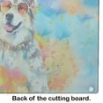 thumbnail image 5 of Alaskan Malamute Hippie Dawg Glass Cutting Board Large 12 in x 15 in, 5 of 5