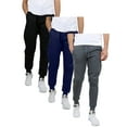 thumbnail image 3 of Galaxy by Harvic 3-Pack Mens Slim Fit Fleece Jogger Sweatpants (S-2XL), 3 of 7
