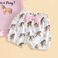 thumbnail image 5 of Linfrsh Summer Outfits for Girls Infant Baby Girl Clothes Newborn Summer Outfits Cute Romper Shorts Set Floral Girl Clothes with Headband(Pink,0-3 Months), 5 of 5