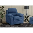 thumbnail image 2 of Lexicon Holleman Fabric Upholstered Chair in Blue Color, 2 of 8