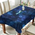 thumbnail image 3 of SKYSONIC 54"X54" Square Tablecloth with Snowflake Navy Blue Prints, Anti-Wrinkle and Smooth Table Cloth for Kitchen/Home Wedding Decoration, 3 of 7