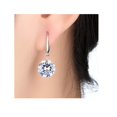 thumbnail image 2 of Pendientes Crystal Night Silver con centro de cristal de 2,5 cm x 1,5 cm, 2 of 2